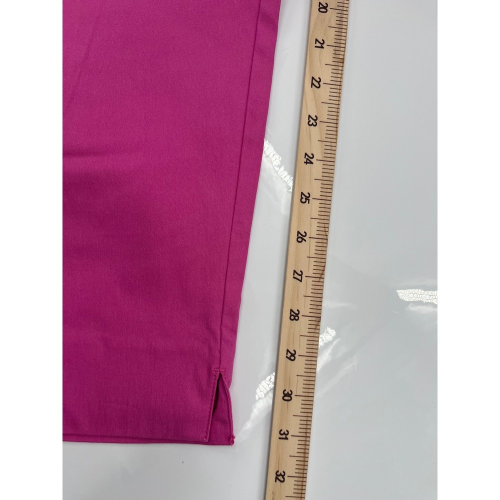 Ruby Rd Womens Pink Pull On Capri Pants Size 14 Cropped Stretch Trousers - Picture 4 of 8
